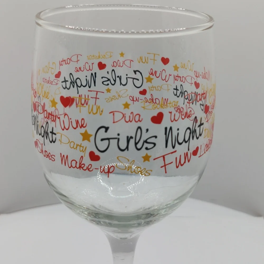 Girls night out beverage glass